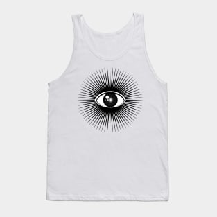 All seeing eye with rays of light Tank Top
